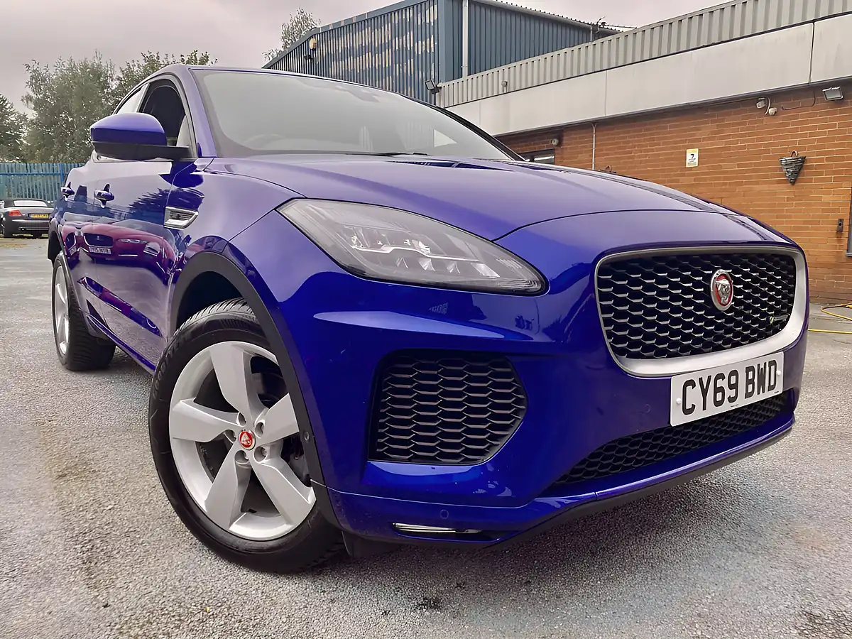 Used 2020 Jaguar E-Pace R-Dynamic Se Caesium Blue - Front View