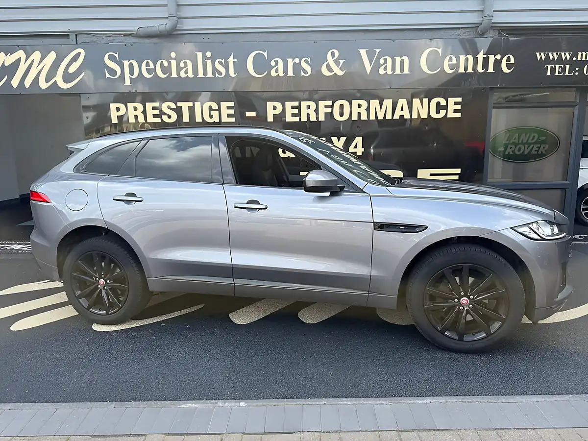 Used 2020 Jaguar F-Pace Chequered Flag Eiger Grey - Front View
