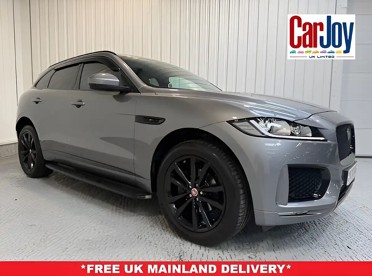 Used 2020 Jaguar F-Pace Chequered Flag Eiger Grey - Front View
