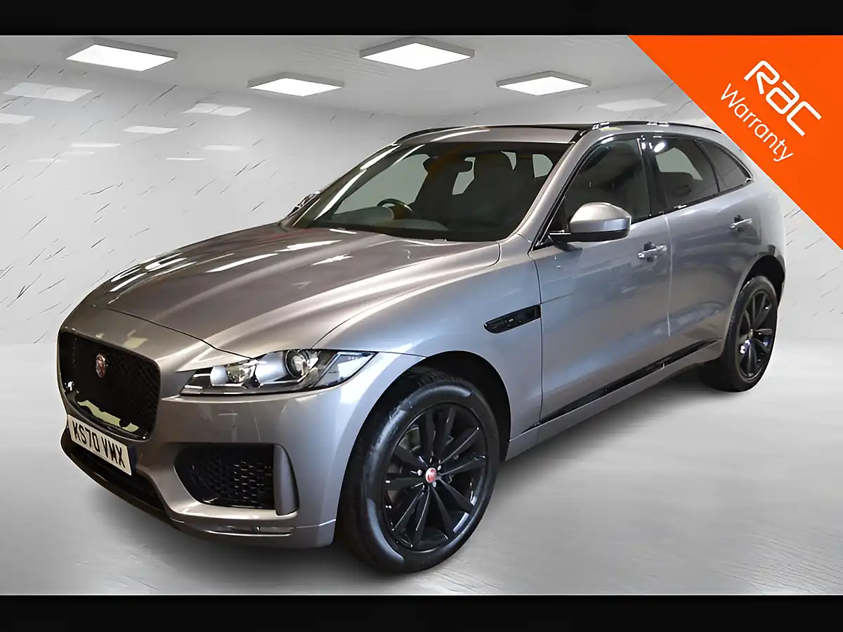 Used 2020 Jaguar F-Pace Chequered Flag Eiger Grey - Front View