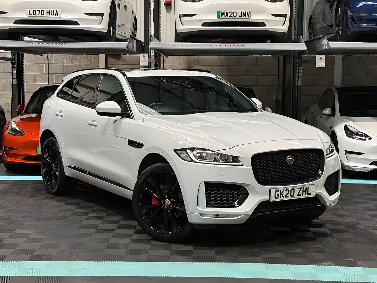 Used 2020 Jaguar F-Pace Chequered Flag White - Front View