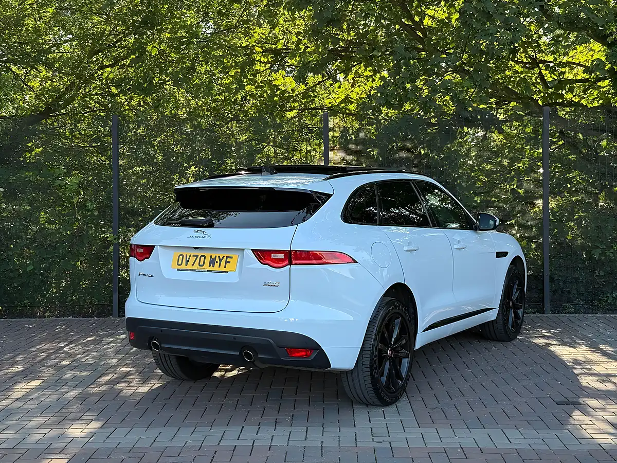 Used 2020 Jaguar F-Pace Chequered Flag White - Interior and Exterior details 9