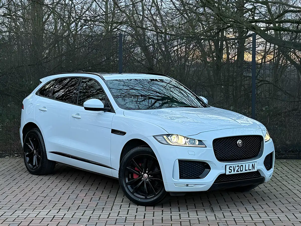 Used 2020 Jaguar F-Pace Chequered Flag White - Front View