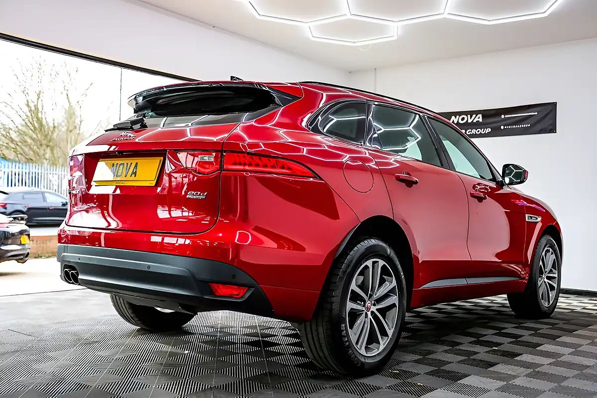 Used 2020 Jaguar F-Pace R-Sport Red - Interior and Exterior details 10