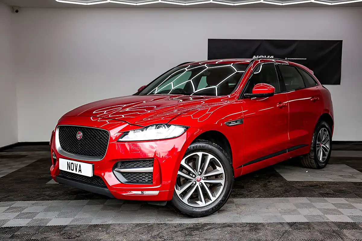 Used 2020 Jaguar F-Pace R-Sport Red - Interior and Exterior details 2