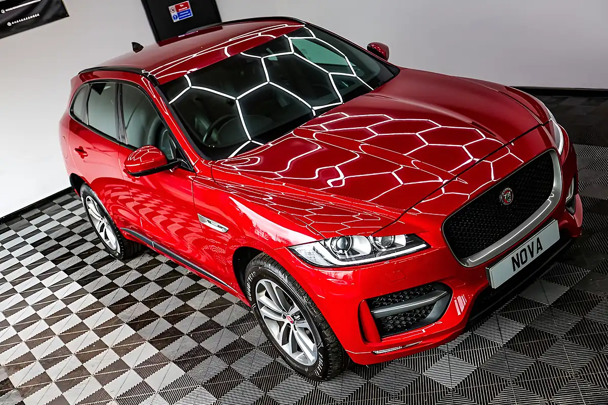 Used 2020 Jaguar F-Pace R-Sport Red - Interior and Exterior details 4