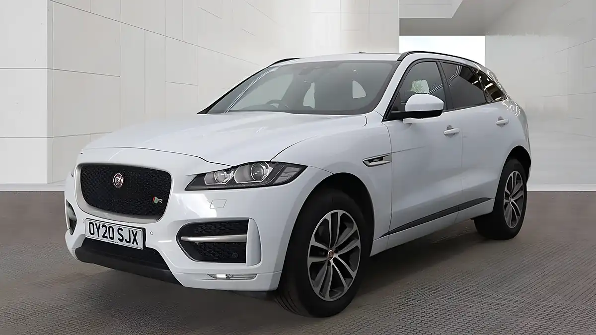 Used 2020 Jaguar F-Pace R-Sport White - Front View