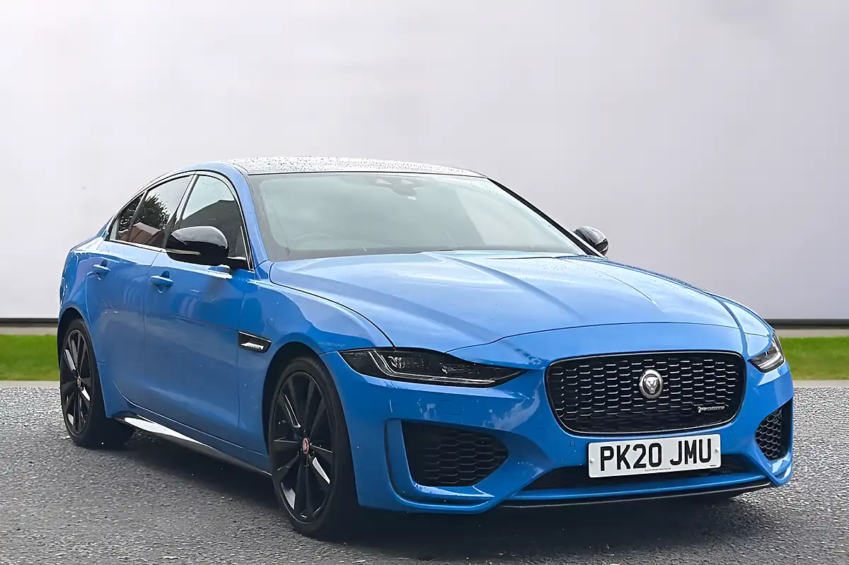 Used 2020 Jaguar Xe Reims Edition Blue - Front View