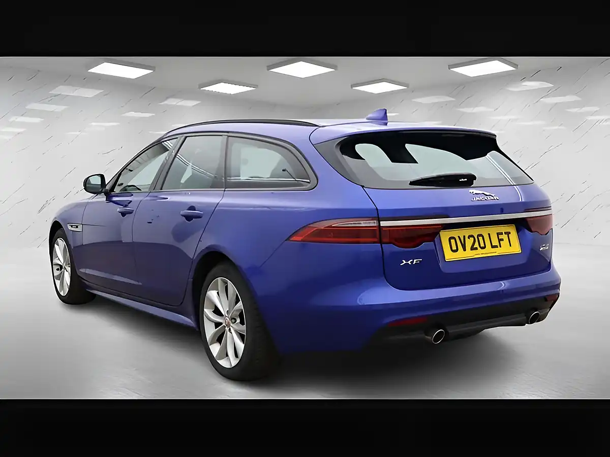 Used 2020 Jaguar Xf R-Sport Blue - Interior and Exterior details 4