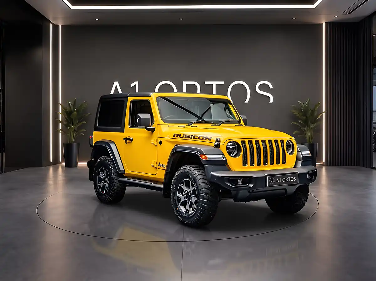 Used 2020 Jeep Wrangler Rubicon Yellow - Front View