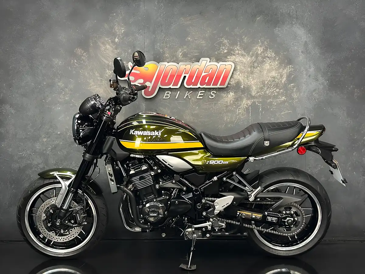 Used 2020 Kawasaki Z900 RS Modern Classic Green - Interior and Exterior details 2