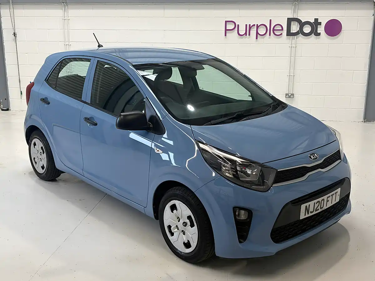 Used 2020 Kia Picanto 1 Blue - Front View
