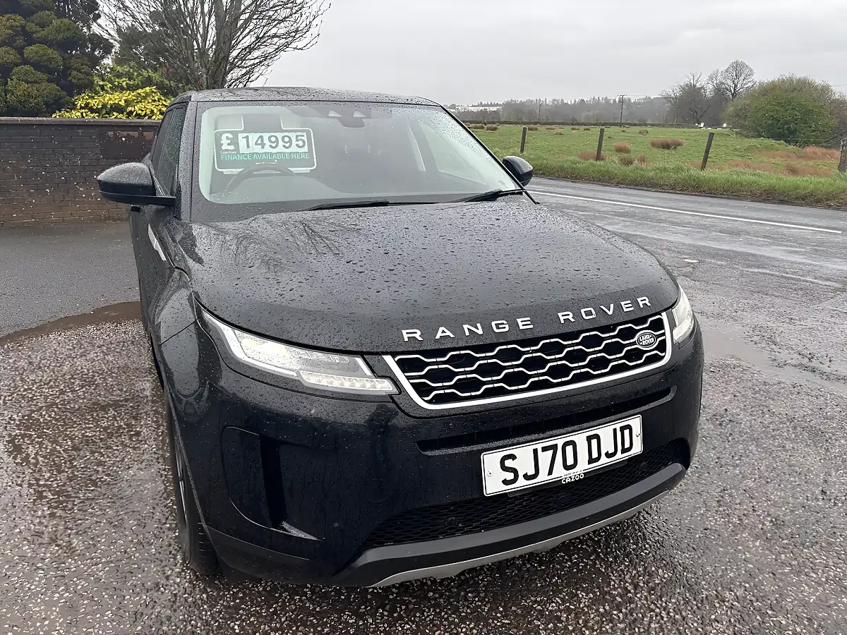 Used 2020 Land Rover Range Rover Evoque Black - Front View