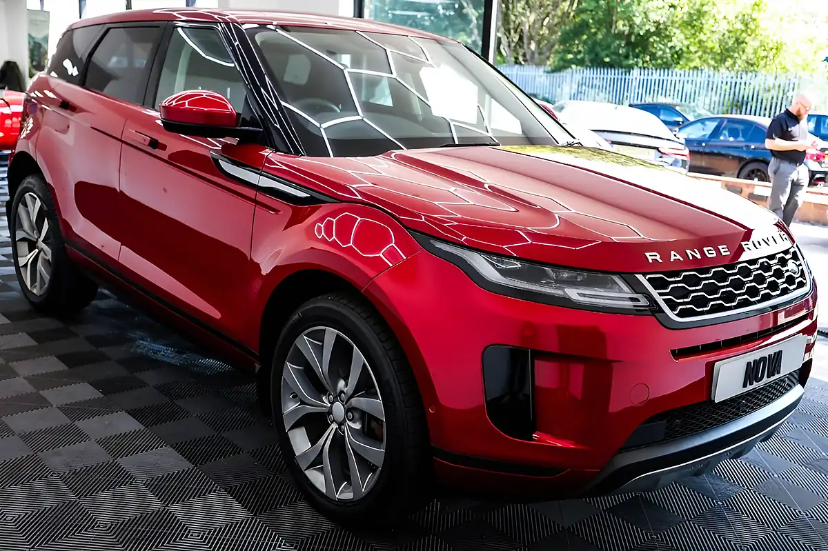 Used 2020 Land Rover Range Rover Evoque Hse Red - Interior and Exterior details 9