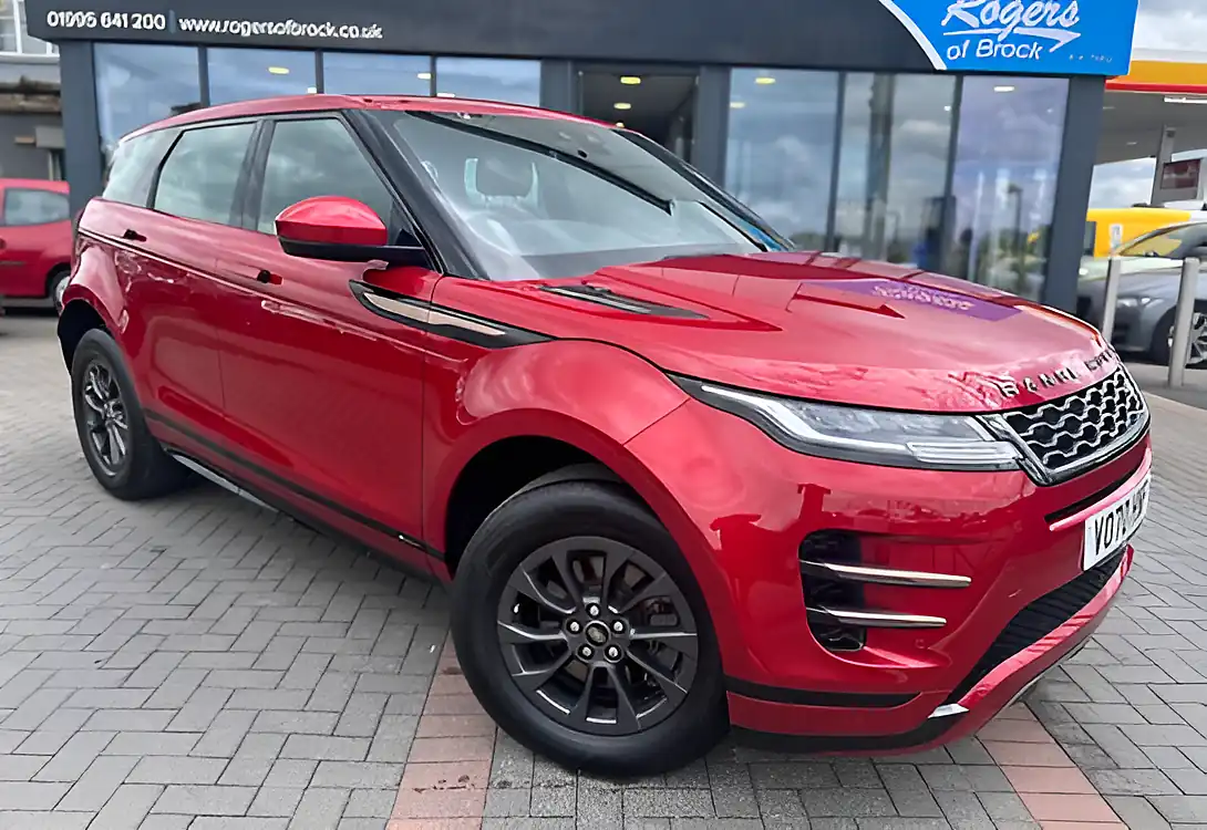 Used 2020 Land Rover Range Rover Evoque R-Dynamic Firenze Red Metallic - Front View