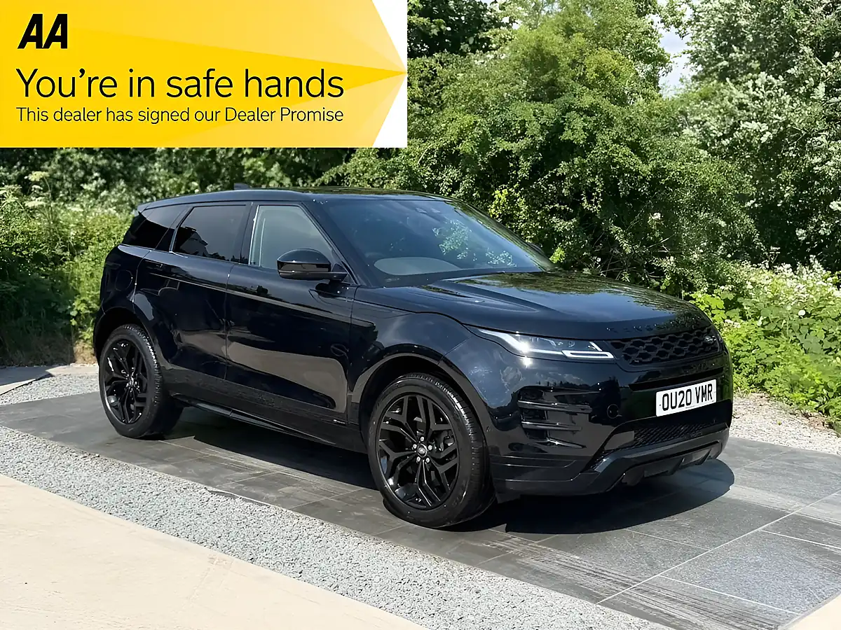 Used 2020 Land Rover Range Rover Evoque R-Dynamic Hse Black - Front View