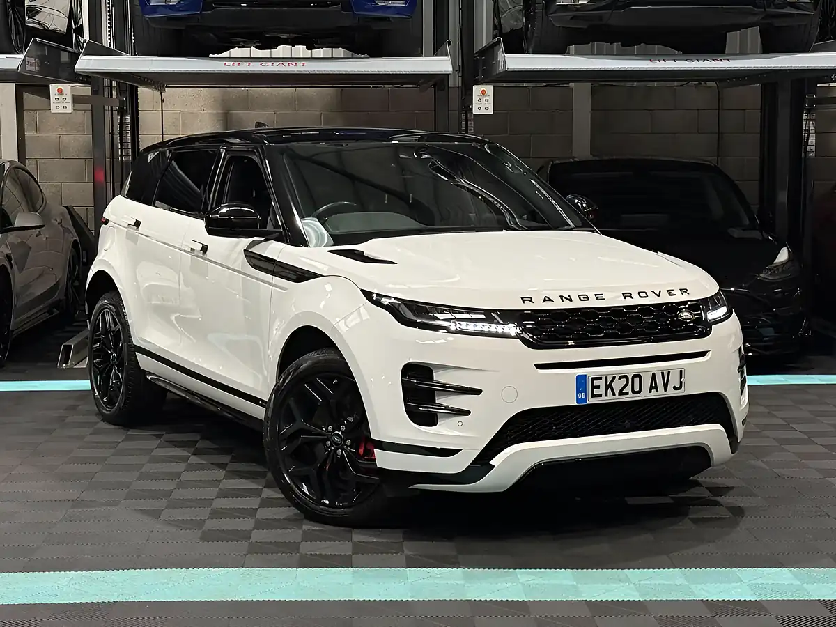 Used 2020 Land Rover Range Rover Evoque R-Dynamic S White - Front View