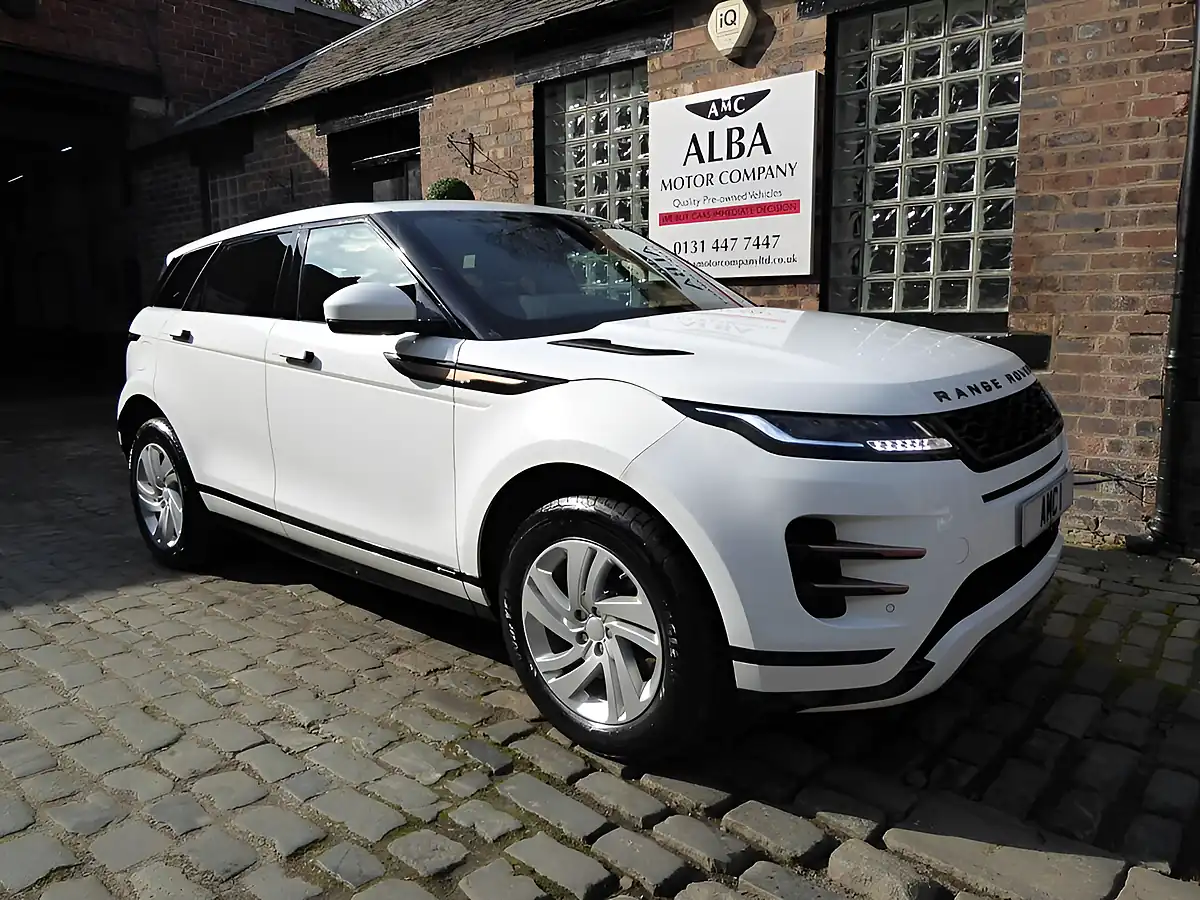 Used 2020 Land Rover Range Rover Evoque R-Dynamic S White - Front View