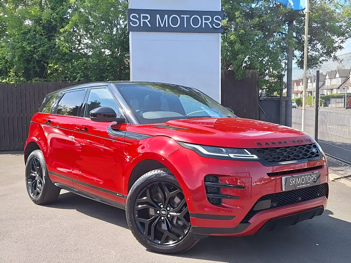 Used 2020 Land Rover Range Rover Evoque R-Dynamic Se Red - Front View