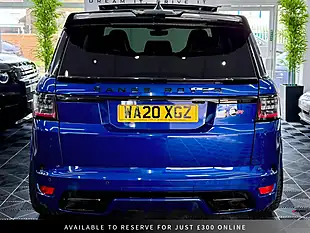 Used 2020 Land Rover Range Rover Sport Svr Blue - Interior and Exterior details 14