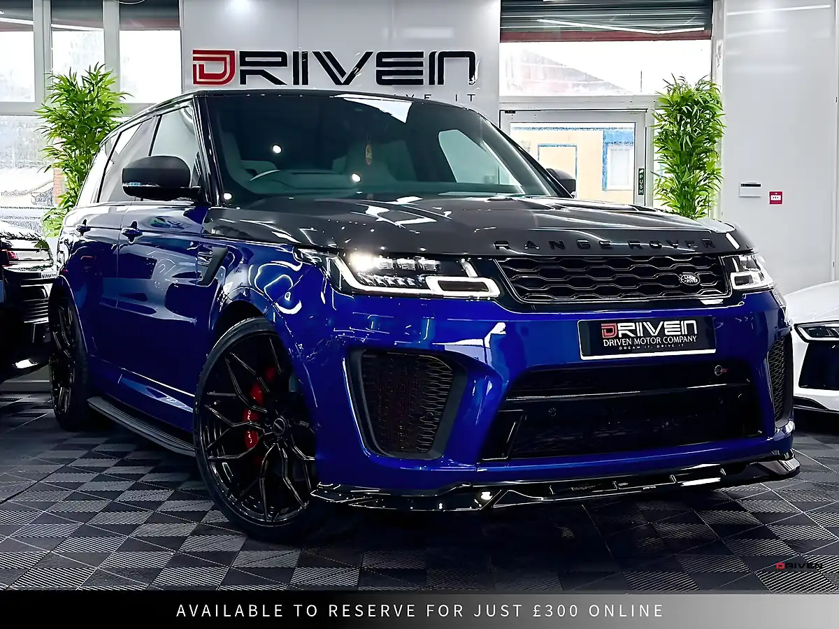 Used 2020 Land Rover Range Rover Sport Svr Blue - Front View