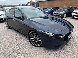 Used 2020 Mazda Mazda3 Sport Lux Blue - Interior and Exterior details 2
