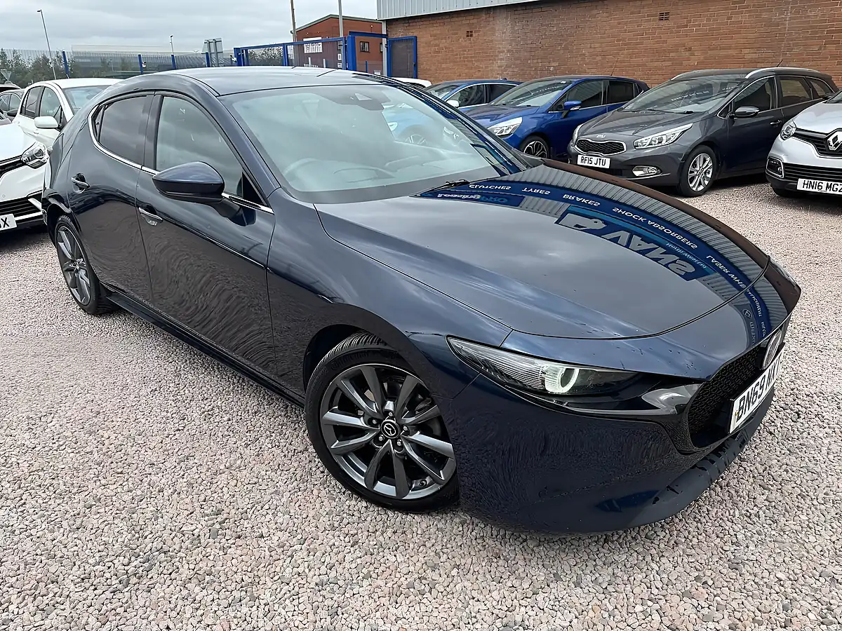 Used 2020 Mazda Mazda3 Sport Lux Blue - Interior and Exterior details 2
