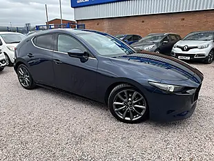 Used 2020 Mazda Mazda3 Sport Lux Blue - Interior and Exterior details 3