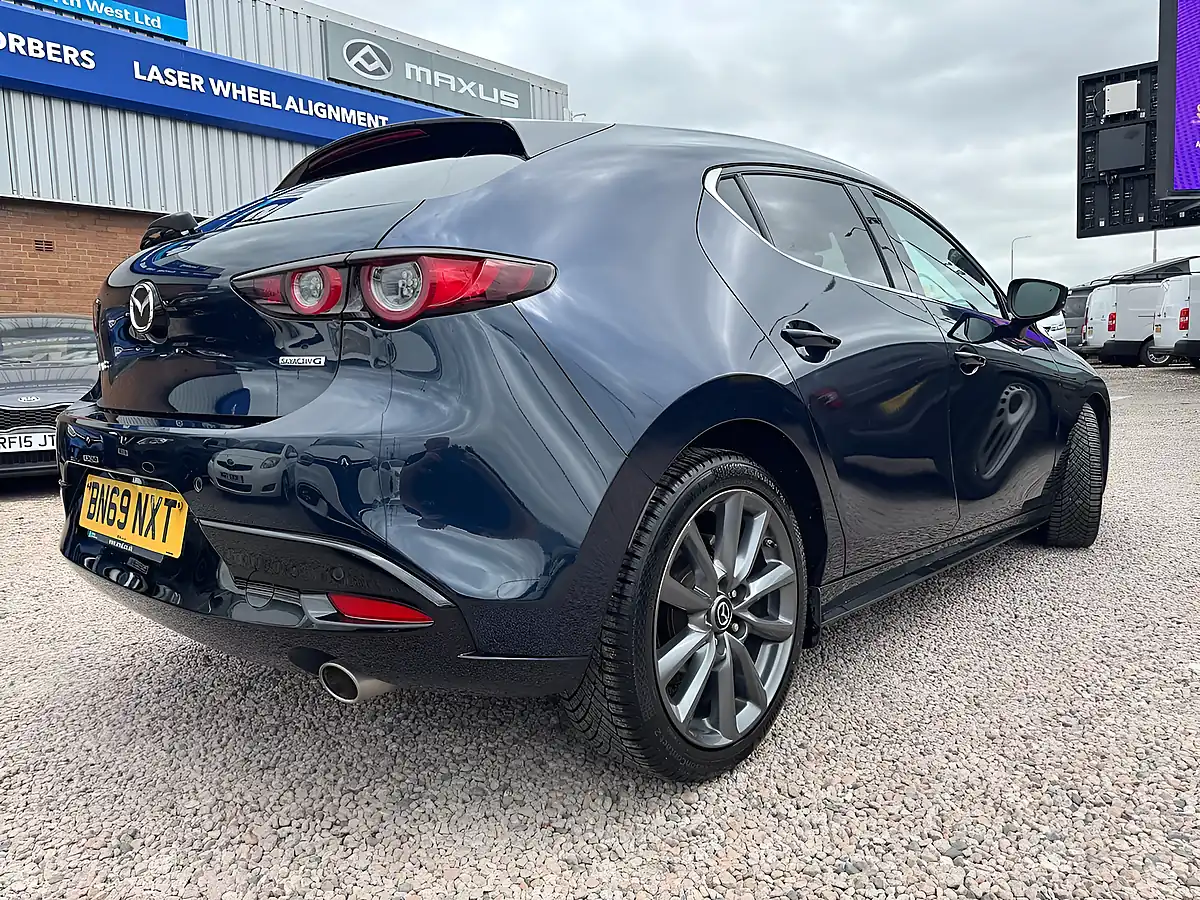 Used 2020 Mazda Mazda3 Sport Lux Blue - Interior and Exterior details 6