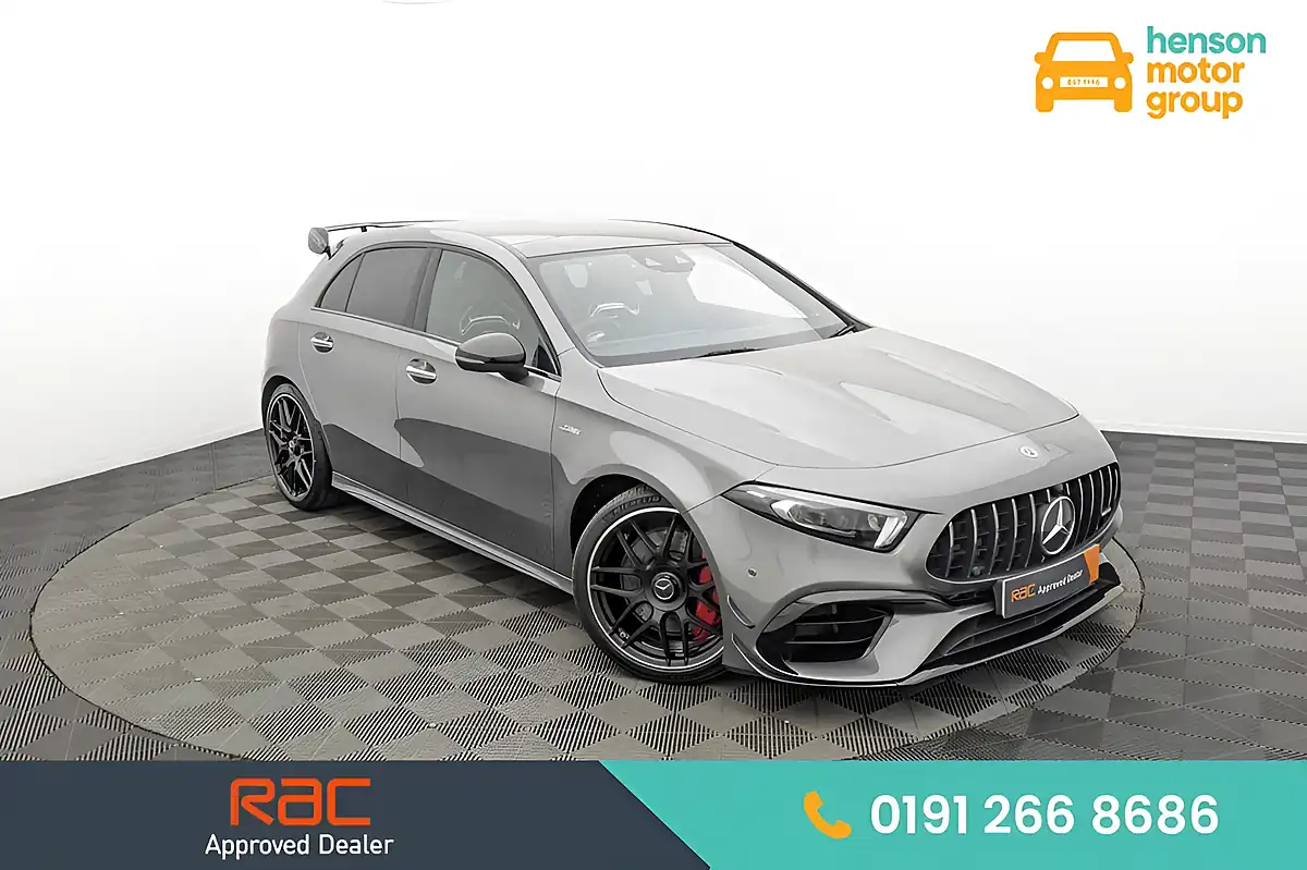 Used 2020 Mercedes-Benz a-Class A45 AMG S Plus Grey - Front View