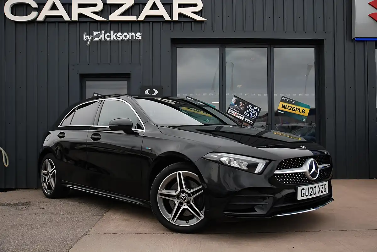 Used 2020 Mercedes-Benz a Class AMG Line Black - Front View