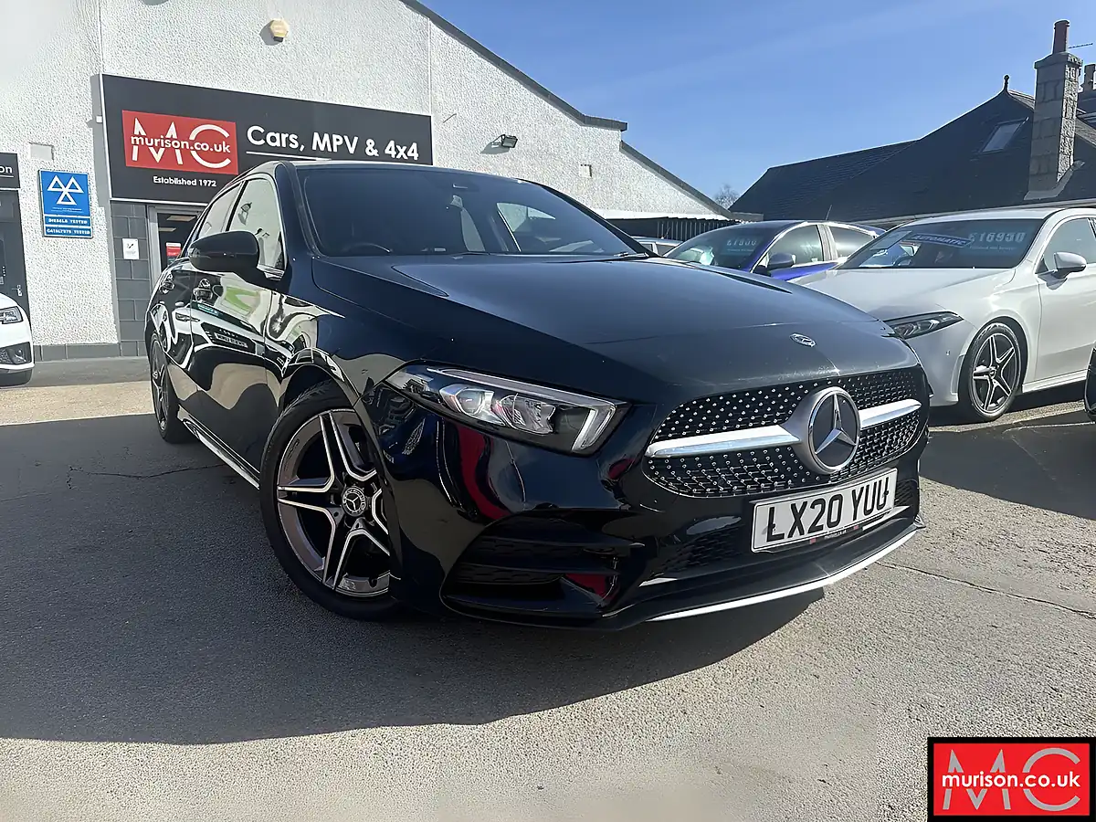 Used 2020 Mercedes-Benz a Class AMG Line Black - Front View