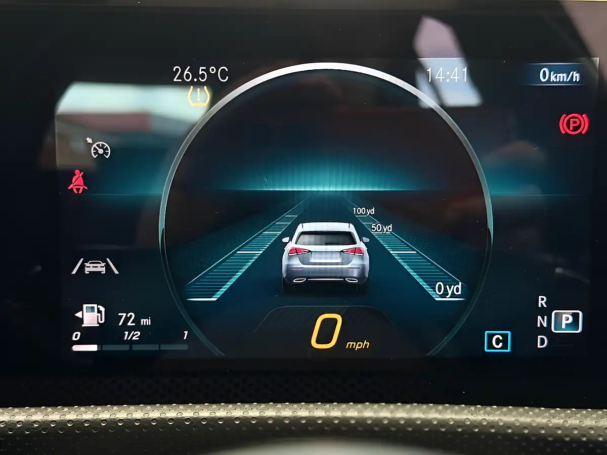 Used 2020 Mercedes-Benz a Class AMG Line (executive) Black - Interior and Exterior details 12