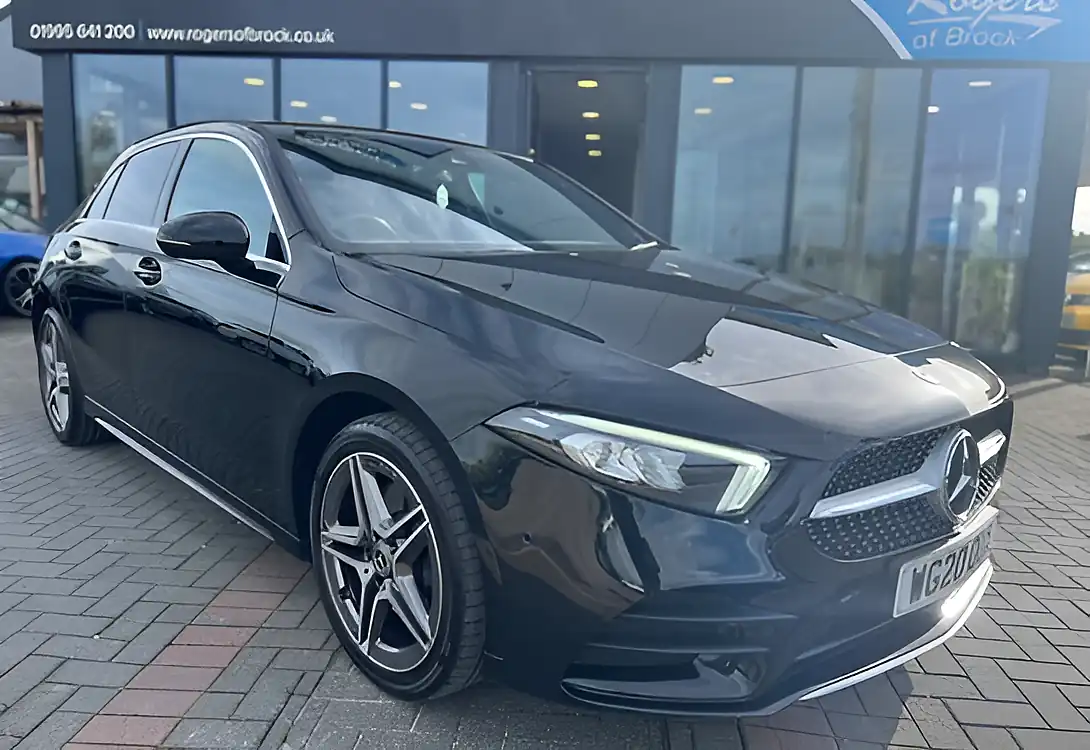Used 2020 Mercedes-Benz a Class AMG Line Executive Cosmos Black - Interior and Exterior details 4