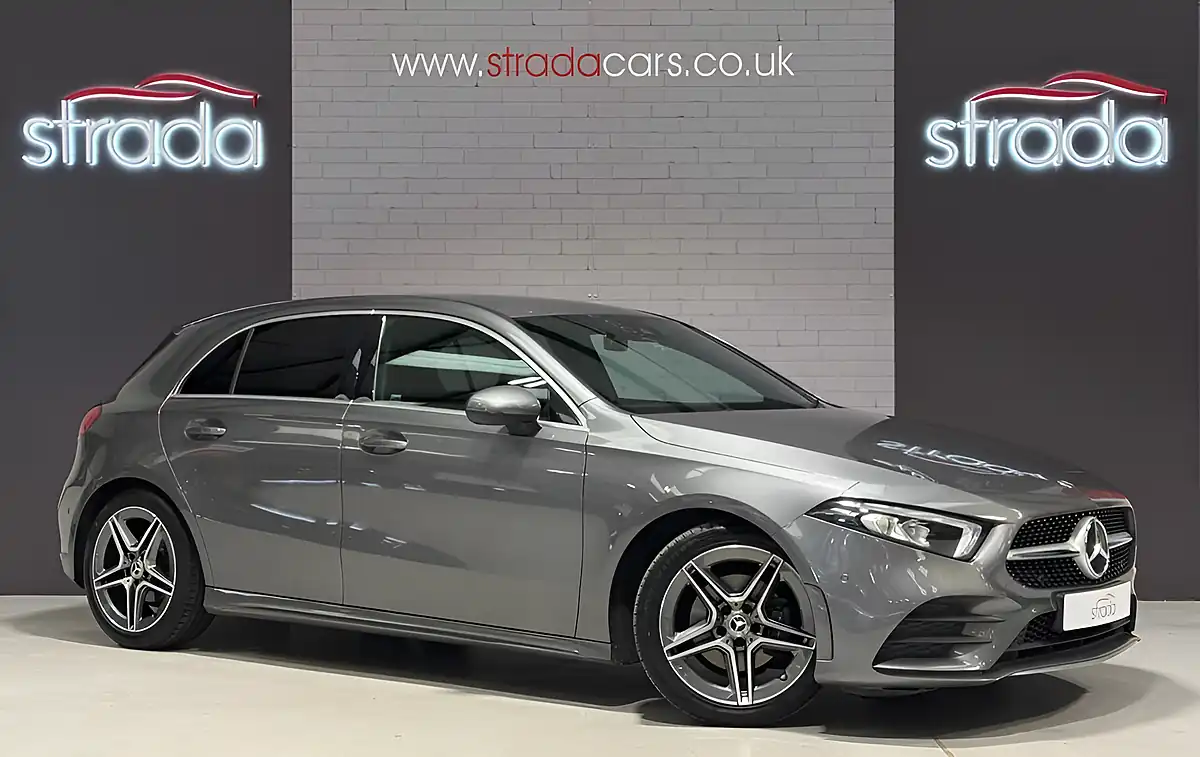 Used 2020 Mercedes-Benz a-Class AMG Line (executive) Grey - Front View