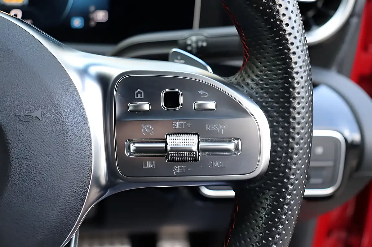 Used 2020 Mercedes-Benz a-Class AMG Line Executive Patagonia Red - Interior and Exterior details 18