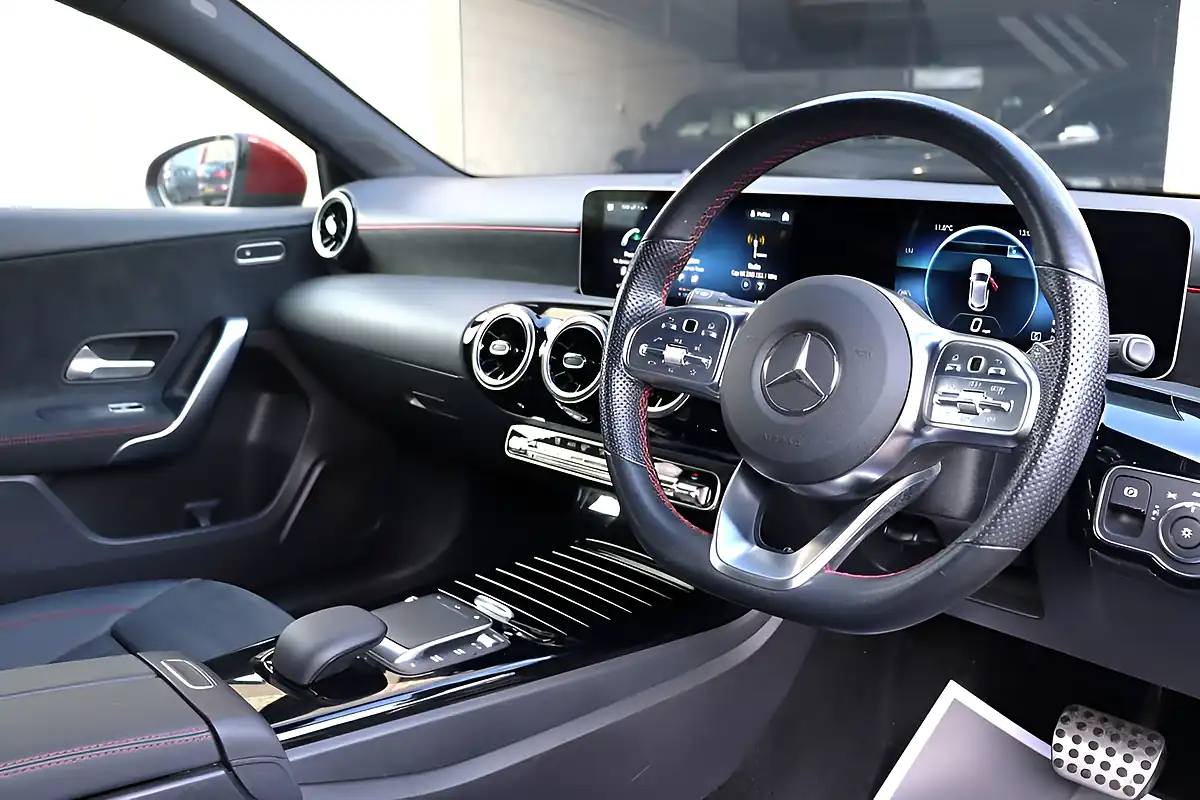 Used 2020 Mercedes-Benz a-Class AMG Line Executive Patagonia Red - Interior and Exterior details 2