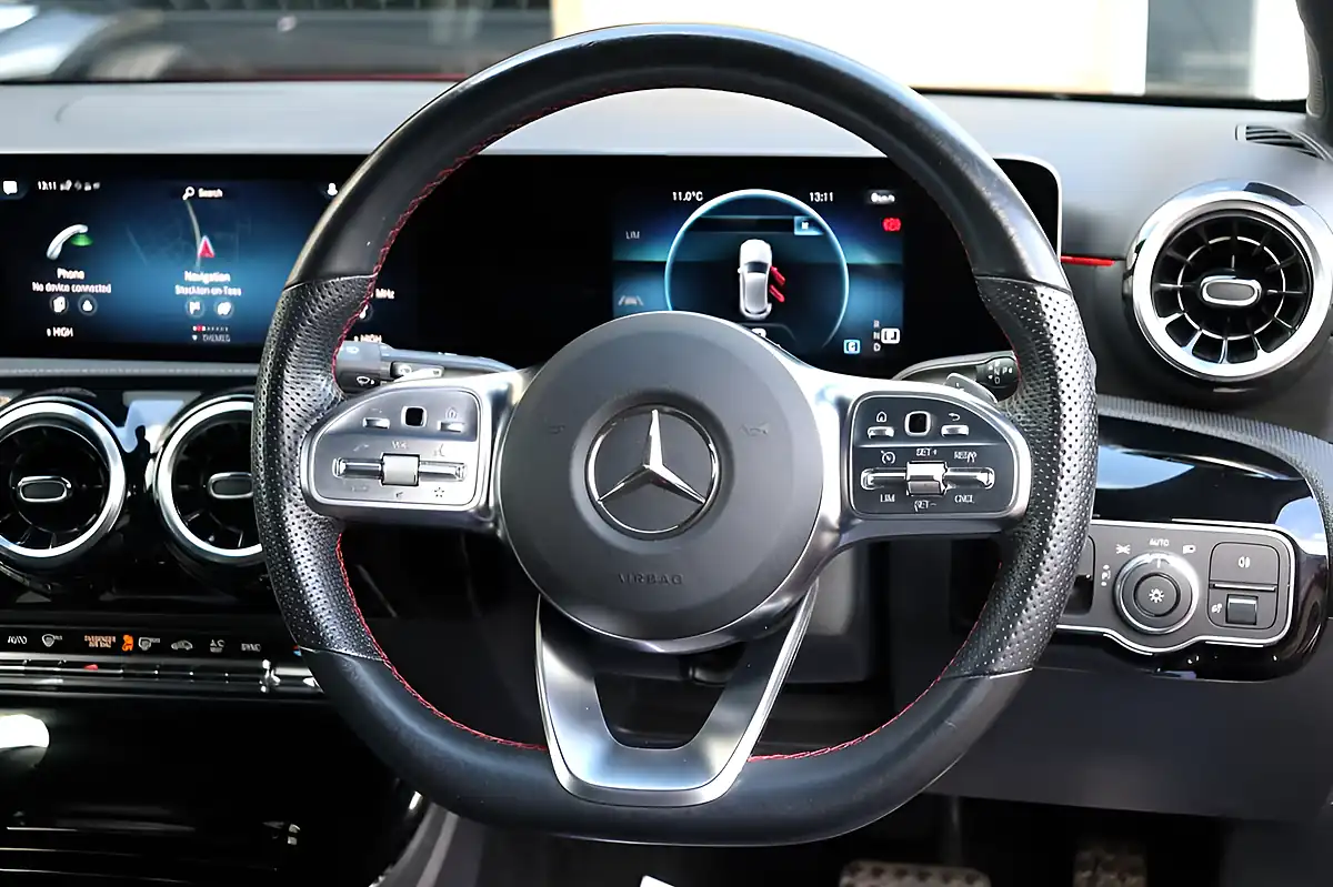 Used 2020 Mercedes-Benz a-Class AMG Line Executive Patagonia Red - Interior and Exterior details 6