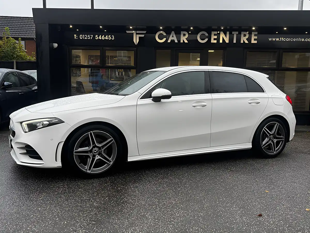 Used 2020 Mercedes-Benz a-Class AMG Line Executive White - Interior and Exterior details 2
