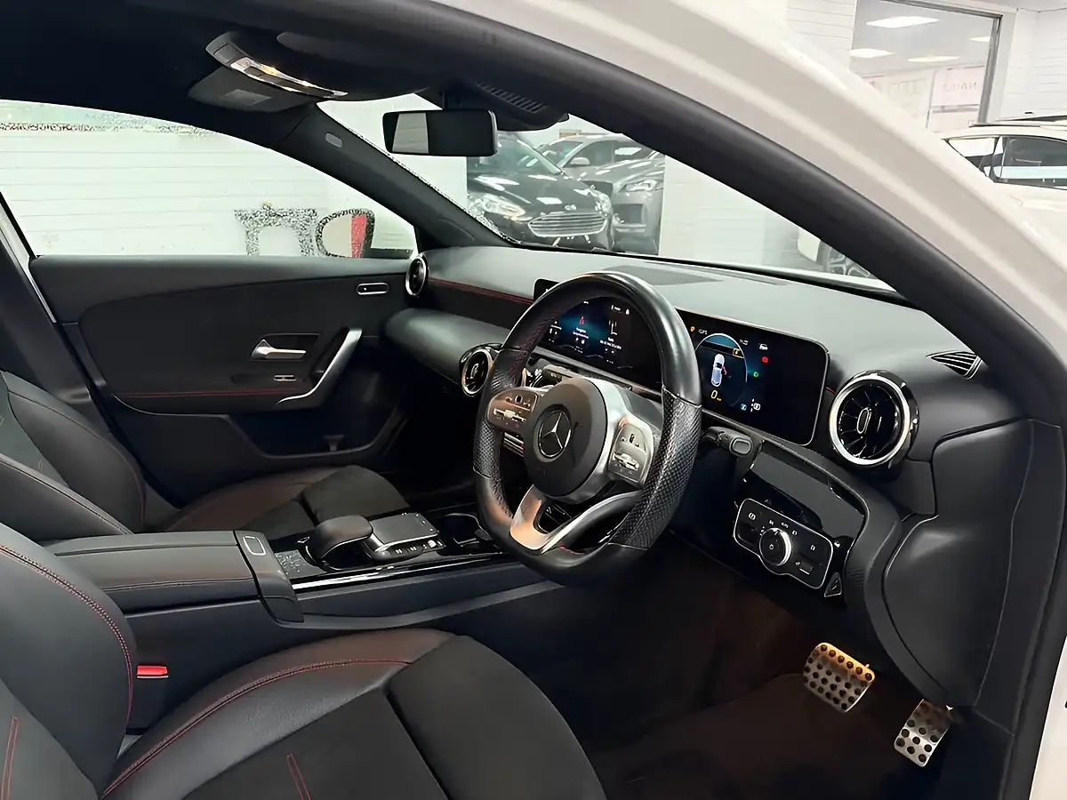 Used 2020 Mercedes-Benz a Class AMG Line Executive White - Interior and Exterior details 14