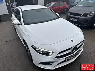 Used 2020 Mercedes-Benz a Class AMG Line (executive) White - Interior and Exterior details 4