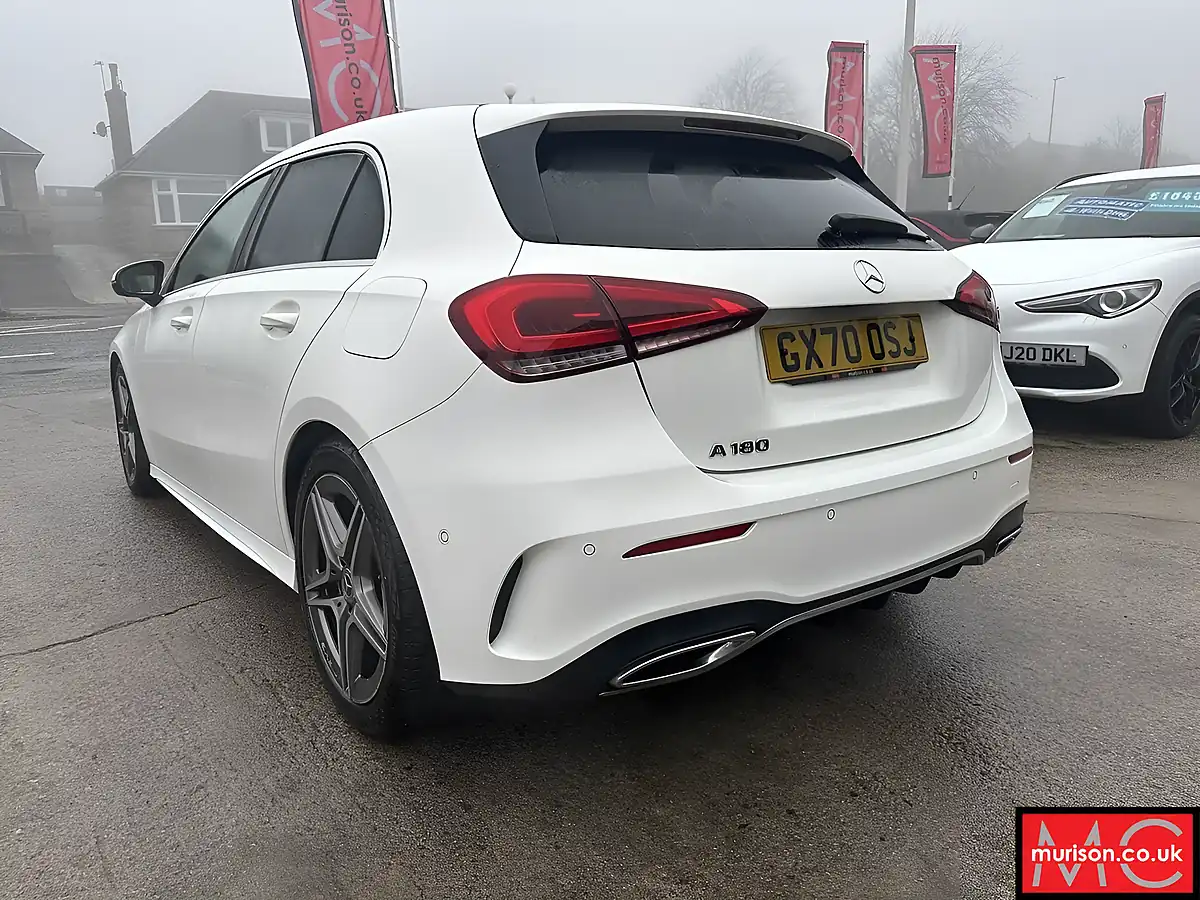 Used 2020 Mercedes-Benz a Class AMG Line (executive) White - Interior and Exterior details 7