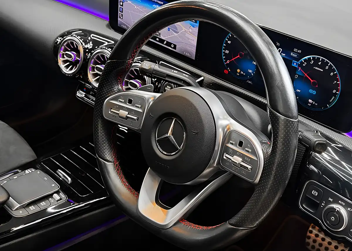 Used 2020 Mercedes-Benz a Class AMG Line (premium Plus 2) White - Interior and Exterior details 11
