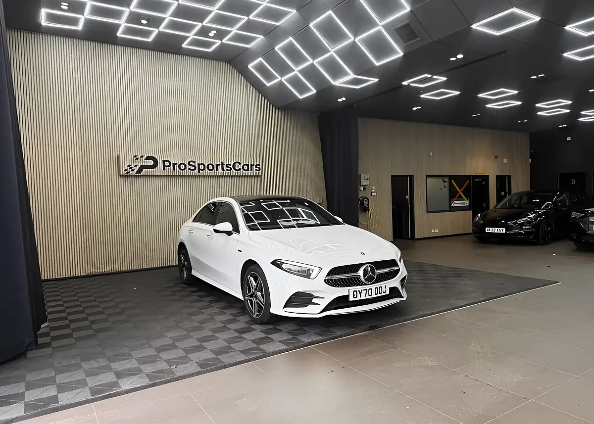 Used 2020 Mercedes-Benz a Class AMG Line (premium Plus 2) White - Interior and Exterior details 8