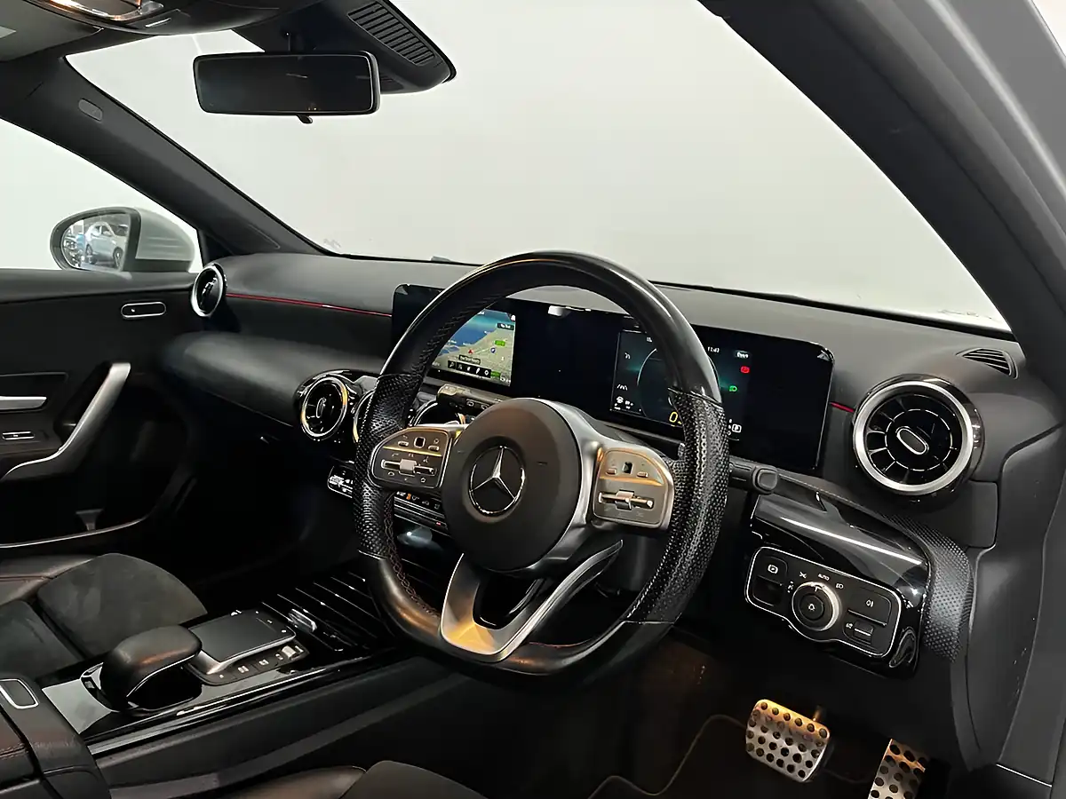 Used 2020 Mercedes-Benz a-Class AMG Line Silver - Interior and Exterior details 12