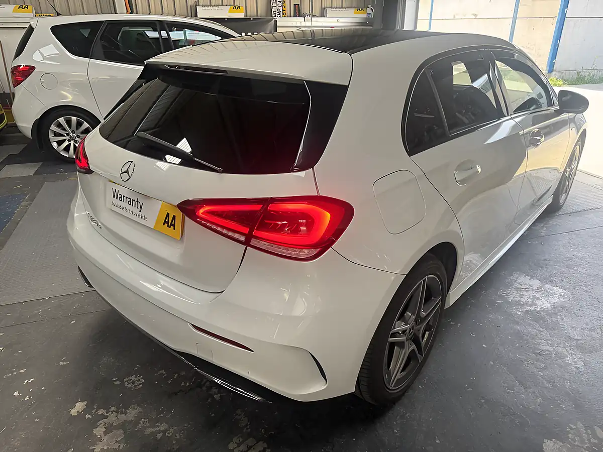 Used 2020 Mercedes-Benz a-Class AMG Line White - Interior and Exterior details 11