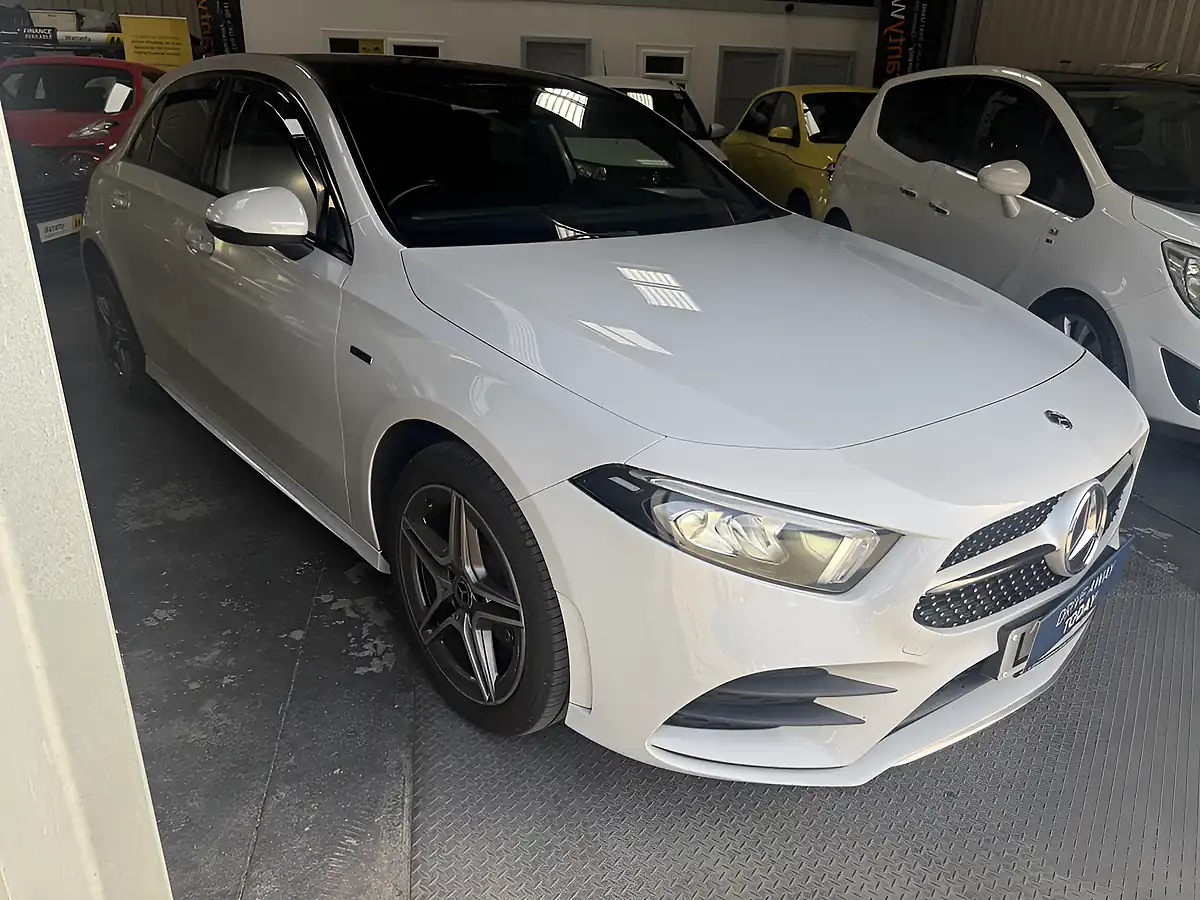 Used 2020 Mercedes-Benz a-Class AMG Line White - Interior and Exterior details 13