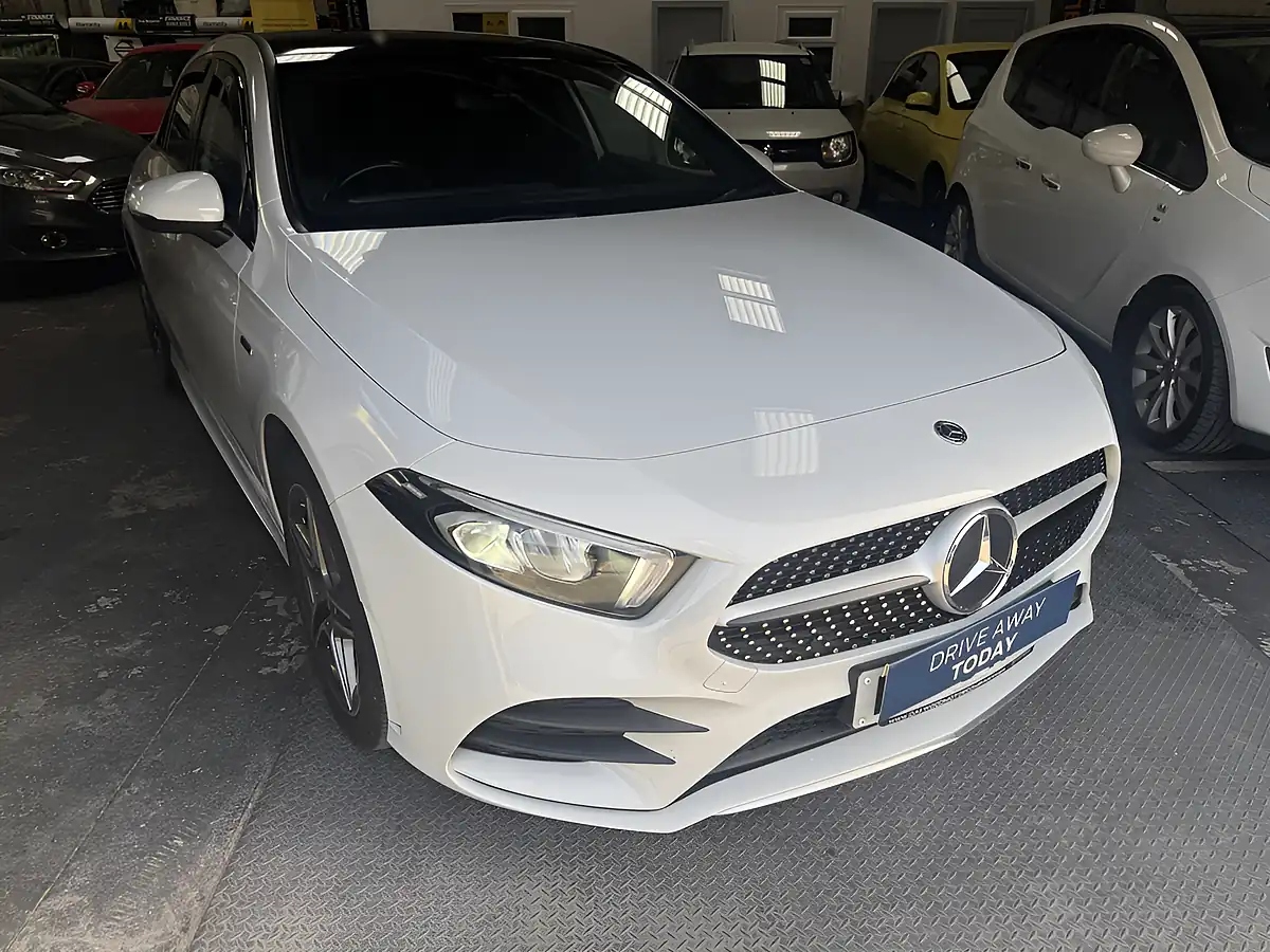 Used 2020 Mercedes-Benz a-Class AMG Line White - Interior and Exterior details 2