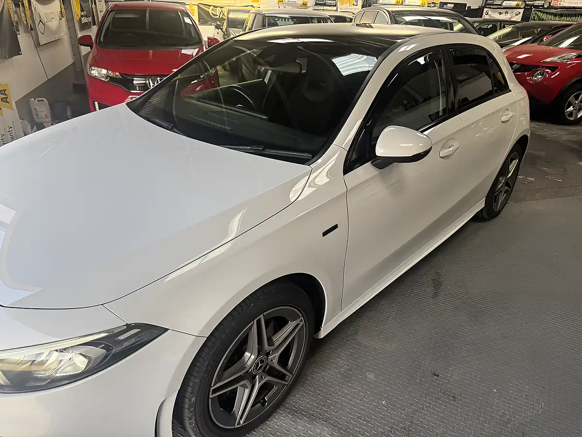 Used 2020 Mercedes-Benz a-Class AMG Line White - Interior and Exterior details 6