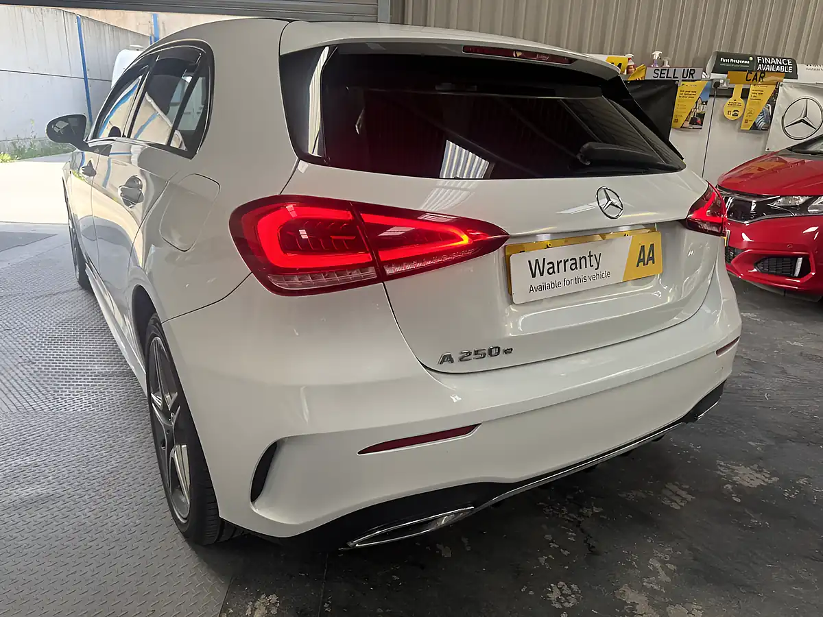 Used 2020 Mercedes-Benz a-Class AMG Line White - Interior and Exterior details 8